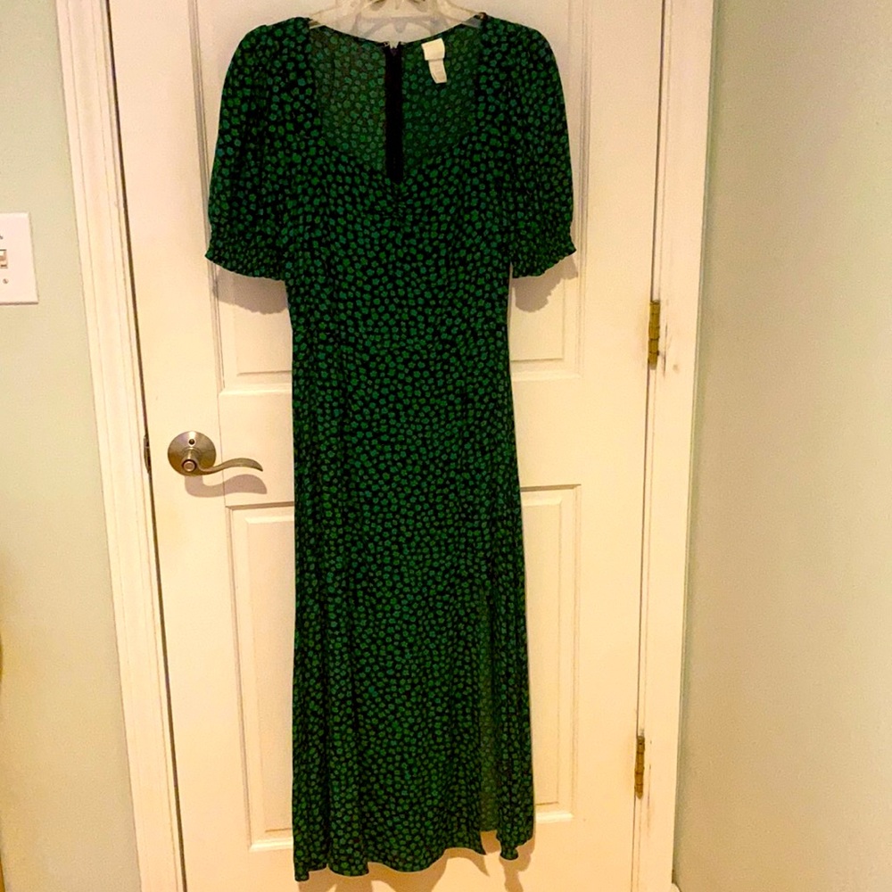 H&M dress size Xs green